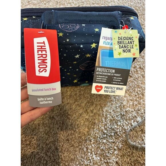 Thermos Kids Space Party Insulated Lunch Box Glow-in-the-Dark Design - Picture 8 of 8